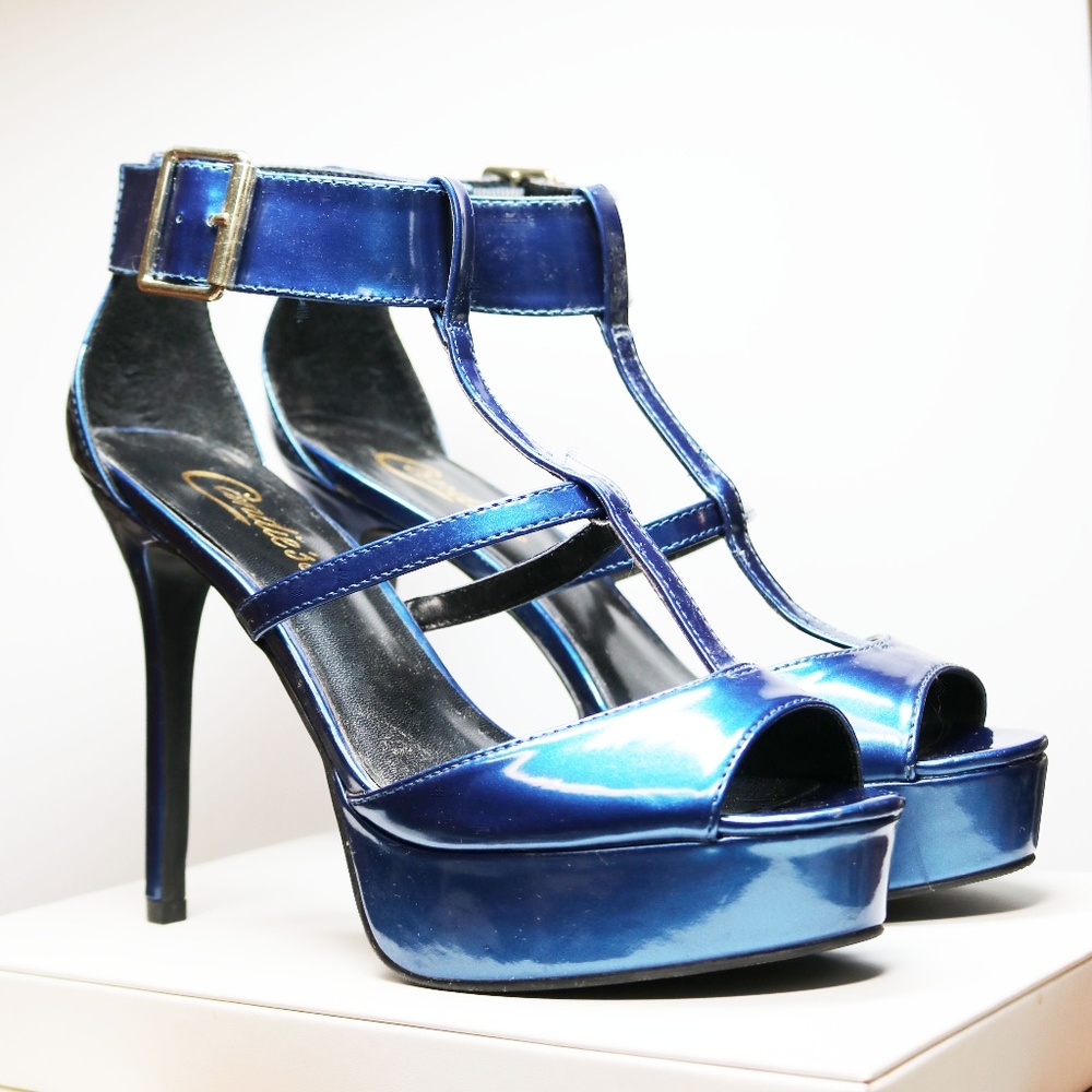 Candie's Electric Blue Platform Heels